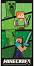    Creeper, Alex and Steve - 70 x 140 cm, 100% ,   Minecraft - 
