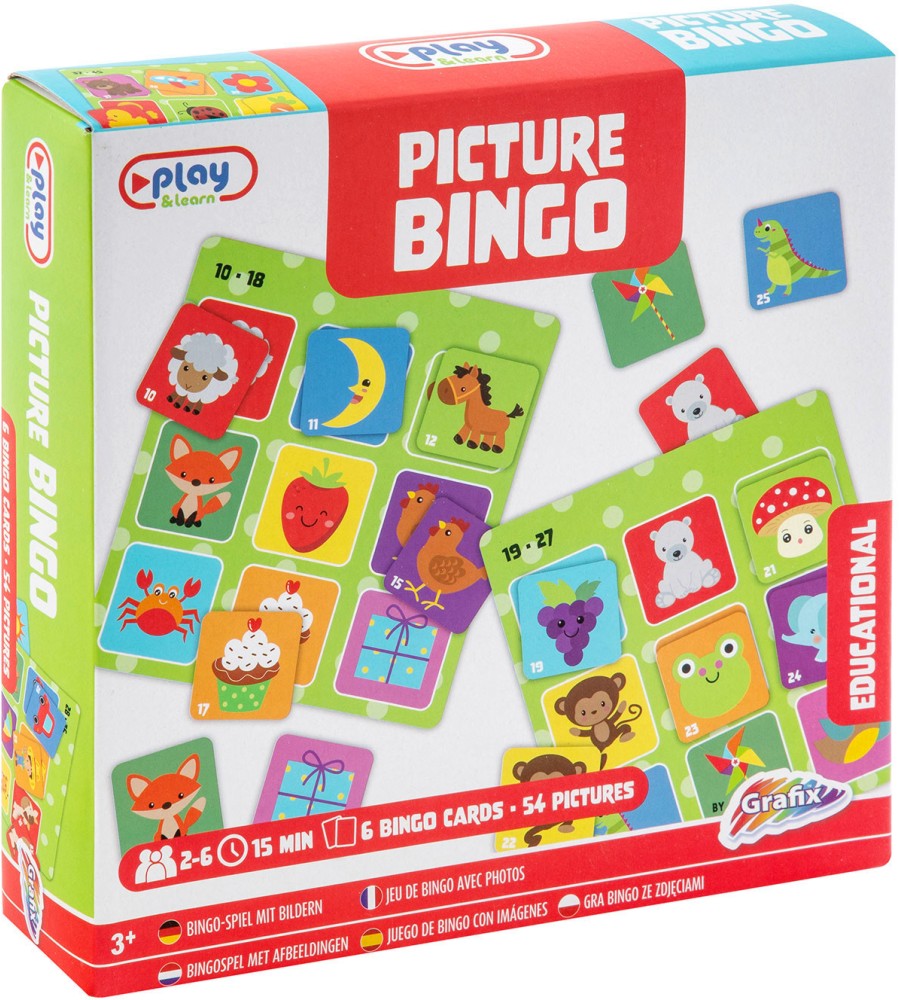 Бинго с картинки Бинго с картинки - Детска състезателна игра - игра