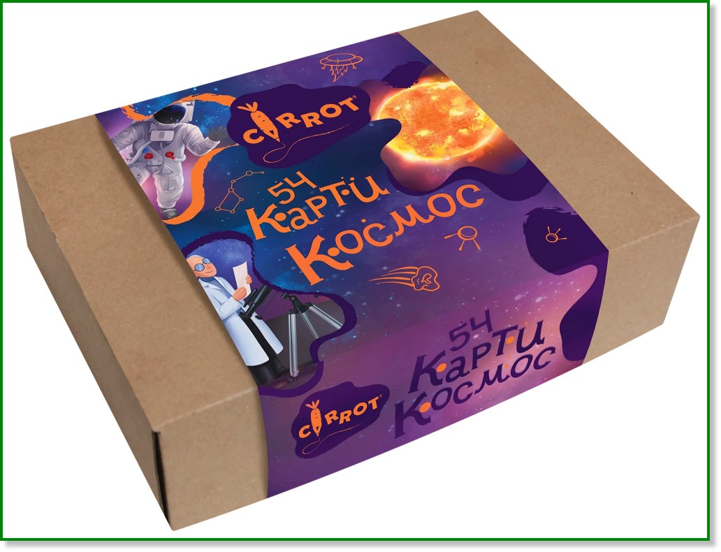 Карти Космос Carrot Карти Космос Carrot - 54 броя образователни карти - игра