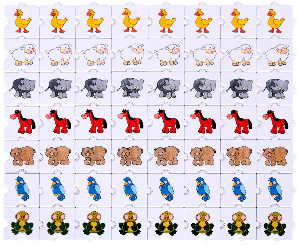 Домино с животни Домино с животни - Детска игра - игра