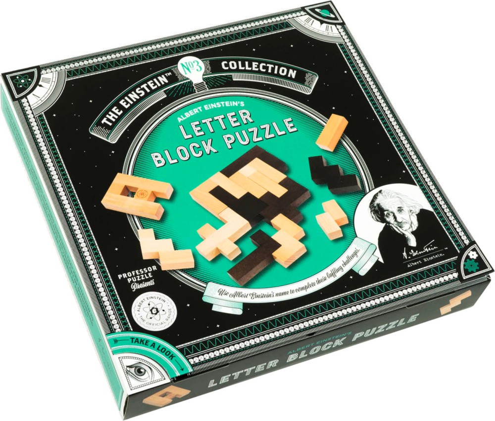 Letter Block Puzzle - 3D     The Einstein Collection - 