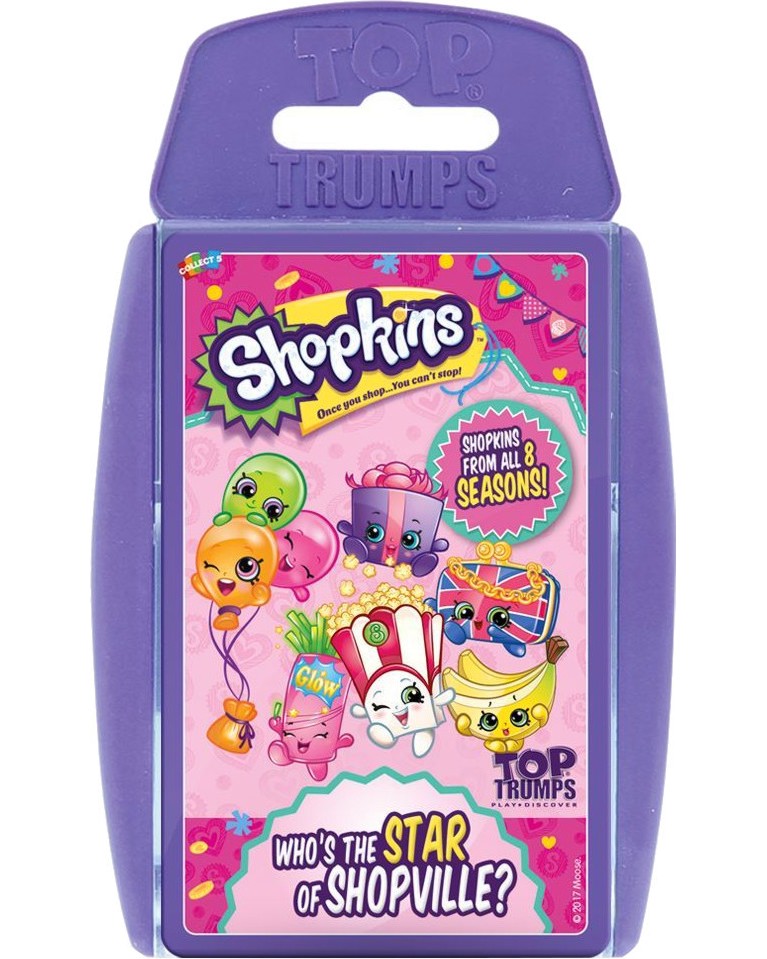 Shopkins - Who's The Star Of Shopville? -       "Top Trumps: Play and Discover" - 