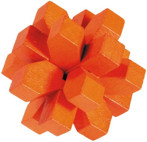 Оранжев кристал - 3D пъзел от серията "IQ тест" - игра