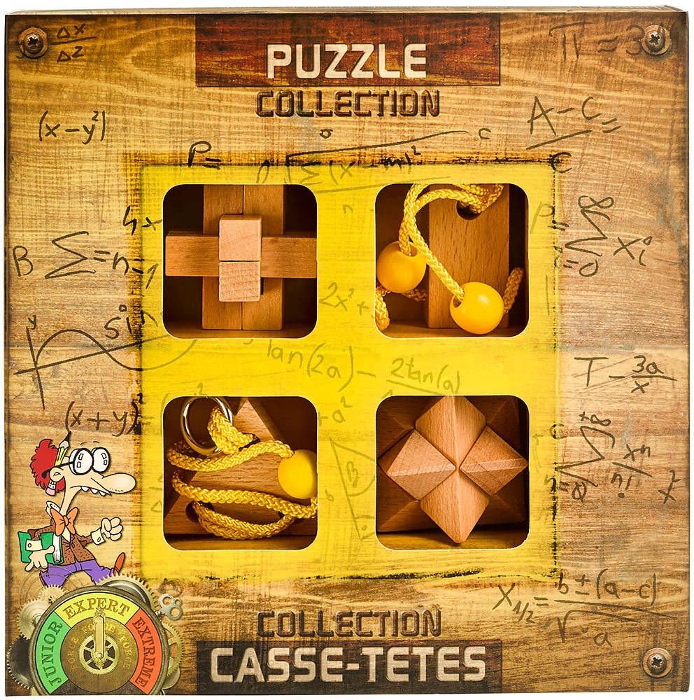 Expert Wooden Puzzles -   4  3D    "Casse-Tetes" - 