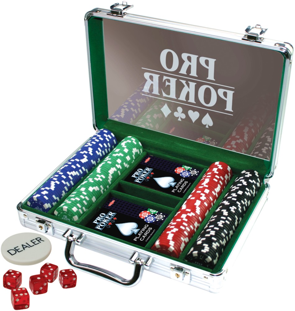 Комплект за покер с 200 чипа - Луксозен комплект в куфар - игра