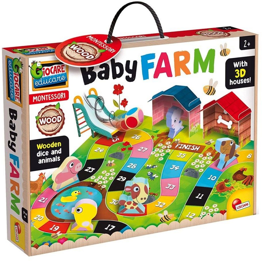 Бебешка ферма - Детска състезателна игра по метода на Монтесори - игра