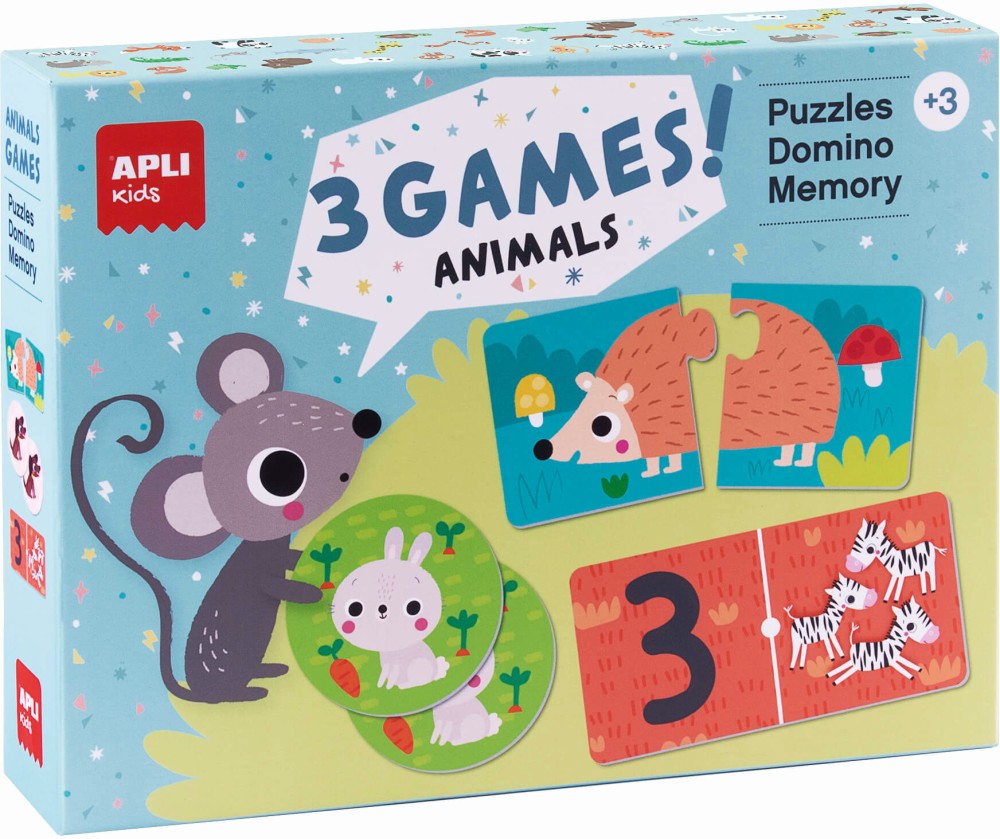 Животните 3 в 1 - Образователни игри - игра
