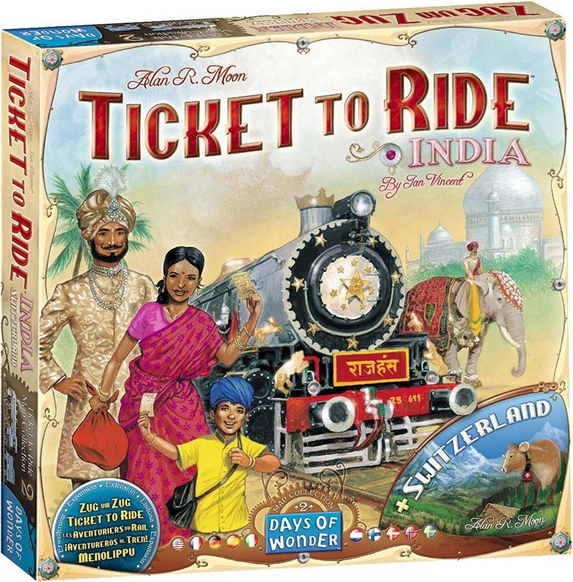 Ticket to Ride India - Switzerland -    Ticket to Ride Europe - 