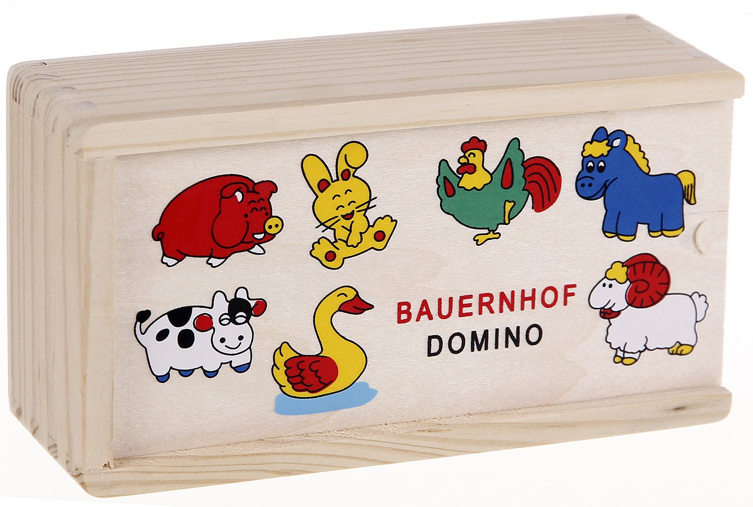 Ферма - Дървено картинно домино - игра - store.bg