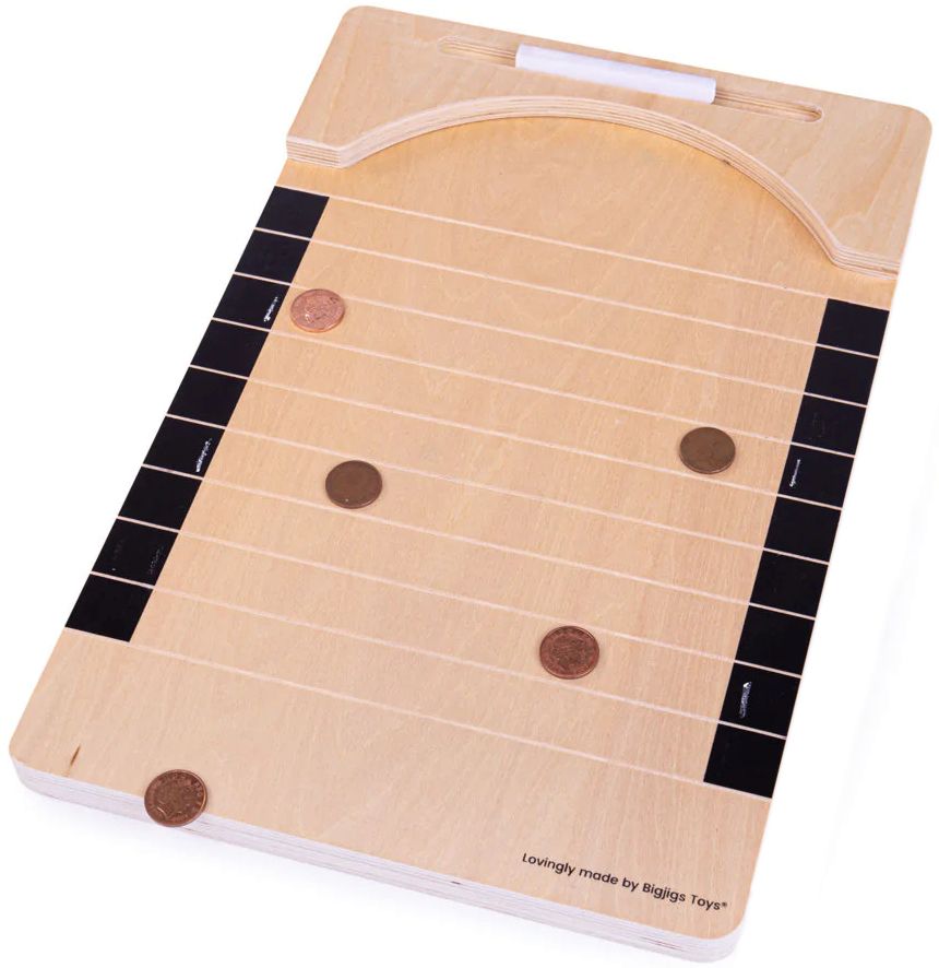 Дървена игра с монети Penny Push Bigjigs Toys - store.bg