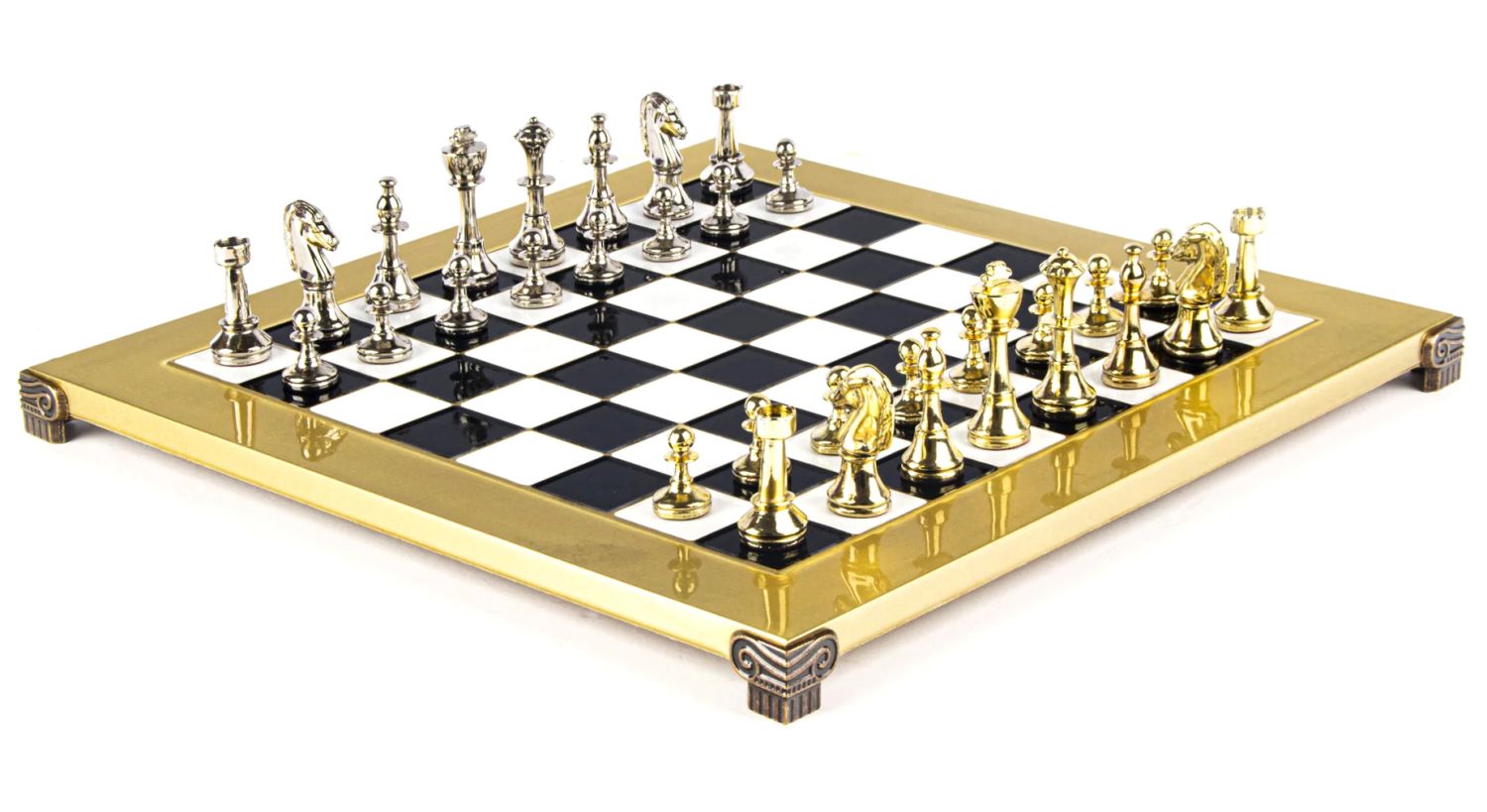 Manopoulos Луксозен шах Black and Gold - store.bg