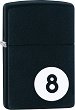 �������������� ������� Zippo 8-Ball Black Matte