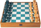 Шах - Turquoise Leatherette - Луксозен комплект - игра