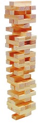 Дженга - Игра с натурални дървени елементи за подреждане - игра