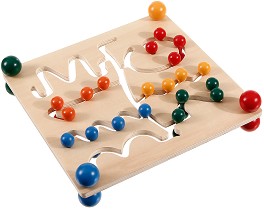 Двустранна дъска с пинчета - Образователна игра - игра