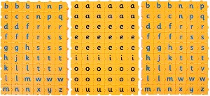 Брайлови букви - Образователна игра - игра