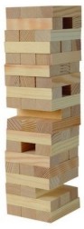 Дженга - Игра с дървени елементи за подреждане - игра
