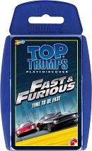 Бързи и яростни - Игра с карти от серията "Top Trumps: Play and Discover" - игра