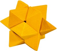 Жълта звезда - 3D пъзел от серията "IQ тест" - игра