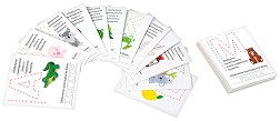 Българските букви - Комплект от 30 образователни карти - игра