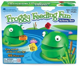 Нахрани жабчетата - Детска игра за сръчност - игра