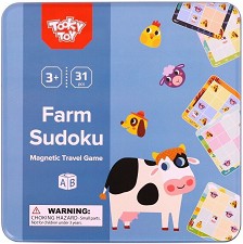 Магнитно судоку - Ферма - Детска логическа игра - игра