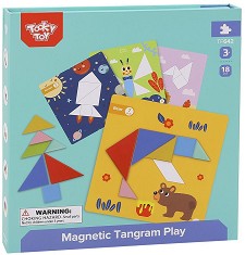 Магнитен танграм - Детска логическа игра - игра
