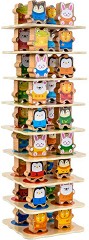 Кула с животни и цветове - Игра с дървени елементи за подреждане - игра