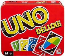 Уно - Deluxe - Семейна настолна игра с карти - игра